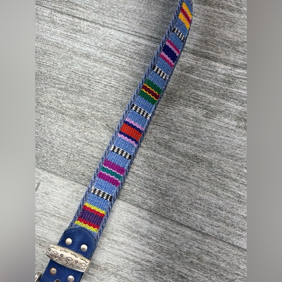 VTG Elite Accessories USA Made 1522 Native Southwest Aztec Womens Belt Fabric - Picture 4 of 16